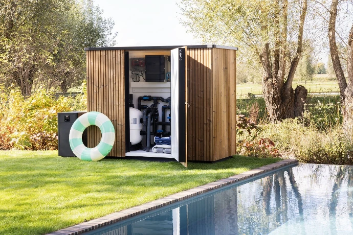 tuinkast buiten opberging zwembadkast